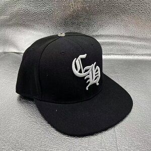 Chrome Hearts Flat Brim Trucker Hat Black And White